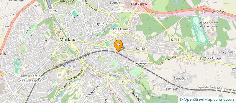 localisation de l'entreprise KARATE JUTSU RUJU  MORLAIX