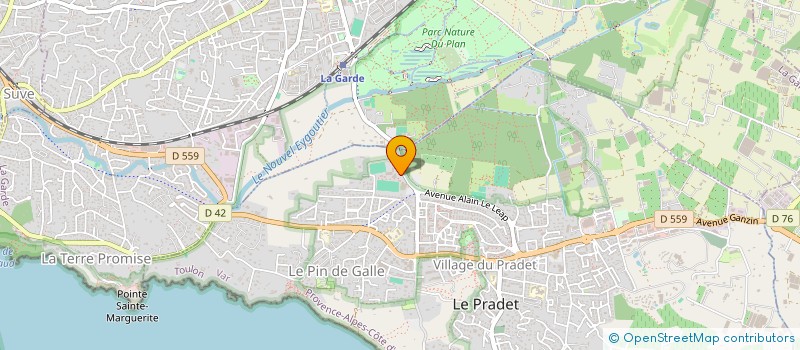 localisation de l'entreprise KARATE SAMOURAI PRADETAN à LE PRADET