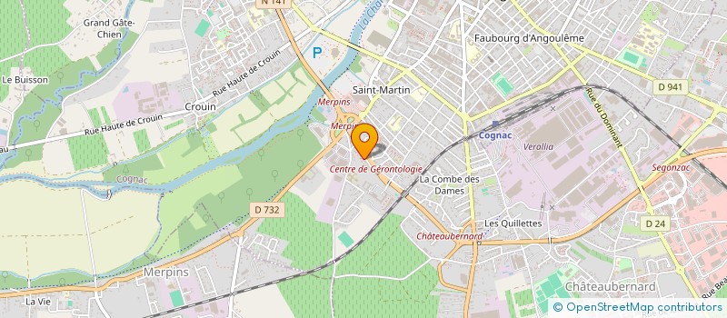 localisation de l'entreprise KARATE SELF DEFENSE SECURITE à COGNAC