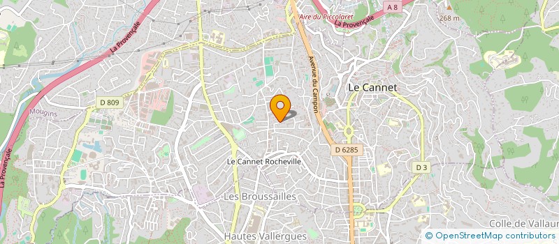 localisation de l'entreprise KARATE SHITO RYU LE CANNET à LE CANNET