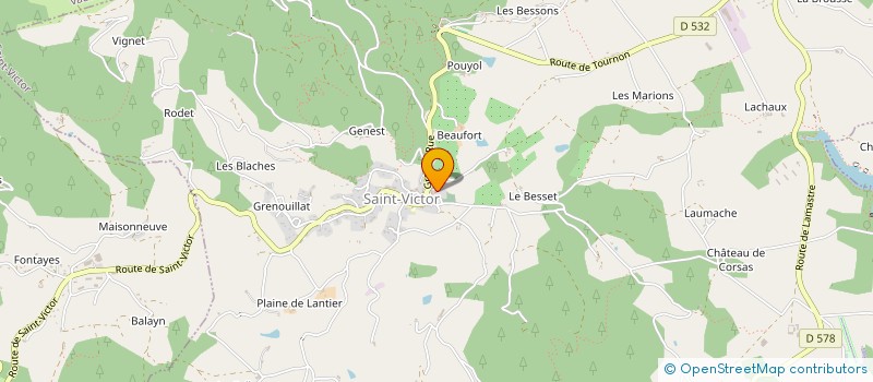 localisation de l'entreprise KARATE WADO RYU PAYS SAINT FELICIEN  SAINT-FELICIEN