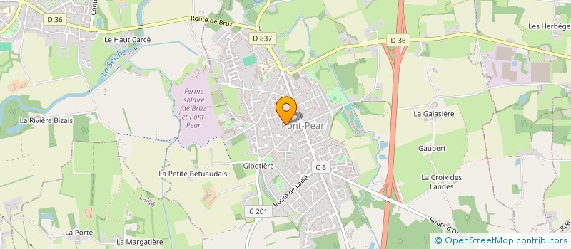 localisation de l'entreprise KARATE ZEN ET SPORTIF PONT PEAN  PONT-PEAN