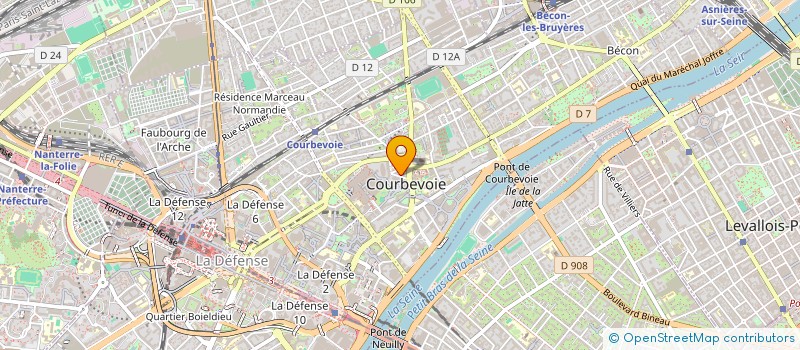 localisation de l'entreprise KARAYAN à COURBEVOIE