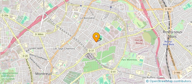 localisation de l'entreprise KARCHA à MONTREUIL
