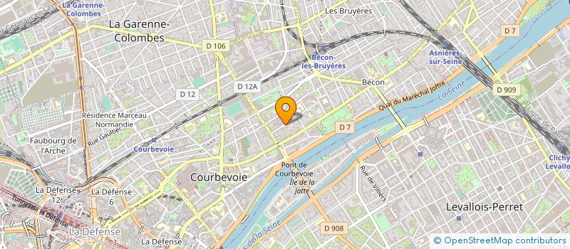 localisation de l'entreprise KARDEL BATIMENT à COURBEVOIE