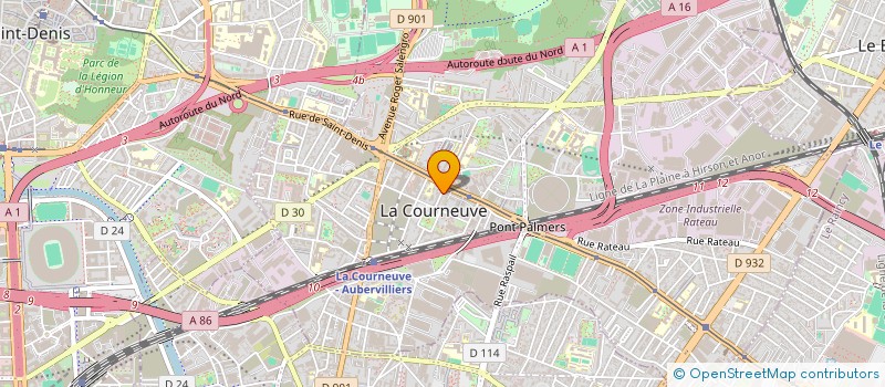 localisation de l'entreprise KARELI à LA COURNEUVE