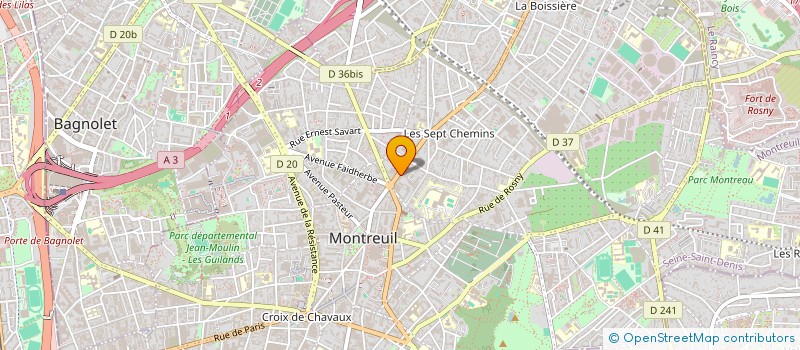 localisation de l'entreprise KAREN ET JEROME à MONTREUIL
