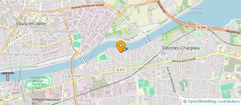 localisation de l'entreprise KAREN ET LORIS  DECINES-CHARPIEU