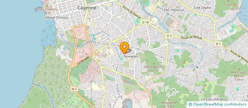 localisation de l'entreprise KARENO PARADISE  CAYENNE