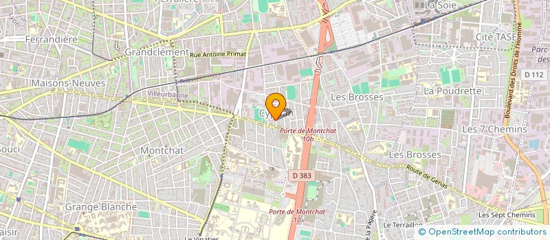 localisation de l'entreprise KARGLOB  VILLEURBANNE