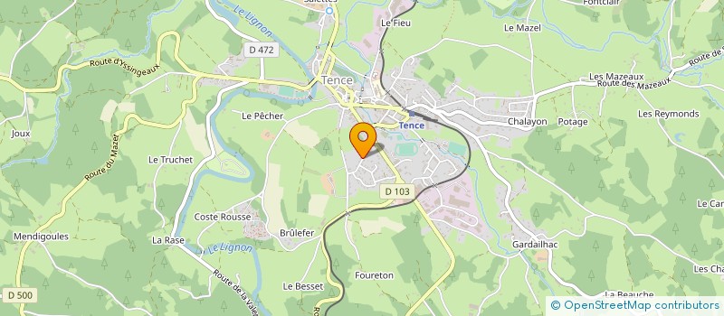 localisation de l'entreprise KARGO MANUTENTION à TENCE
