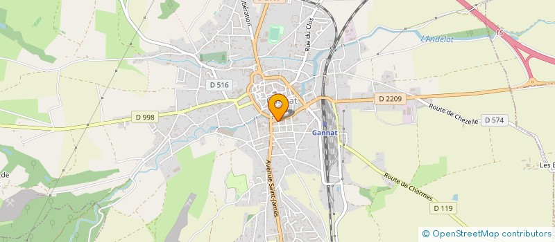 localisation de l'entreprise KARGOT à GANNAT