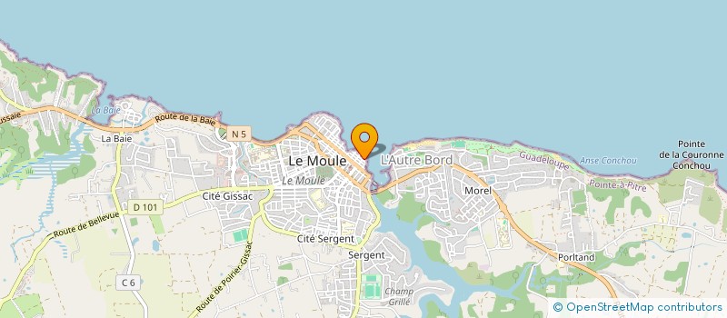 localisation de l'entreprise KARIB DISTRIBUTION à LE MOULE