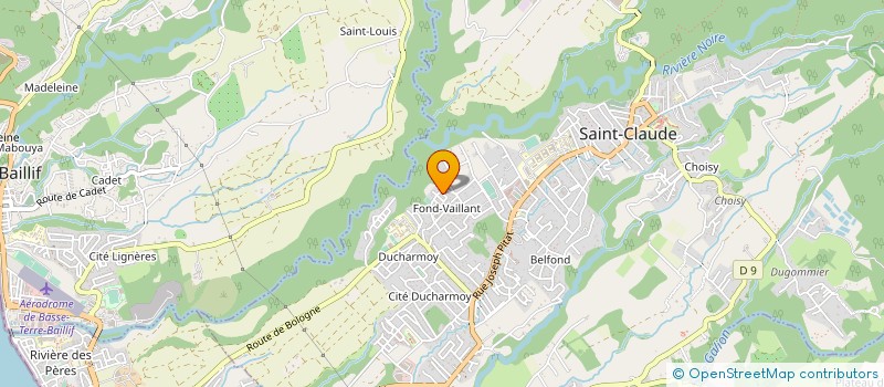 localisation de l'entreprise KARIB GROUP à SAINT-CLAUDE
