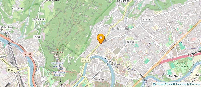 localisation de l'entreprise KARIB IMMO  LA TRONCHE