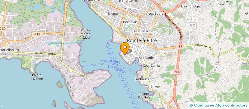 localisation de l'entreprise KARIB TUK à POINTE-A-PITRE