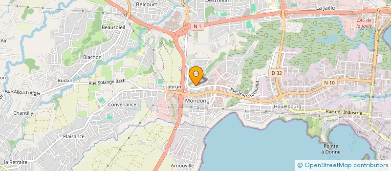 localisation de l'entreprise KARIBEAN  KOUMBEAT  BAIE MAHAULT