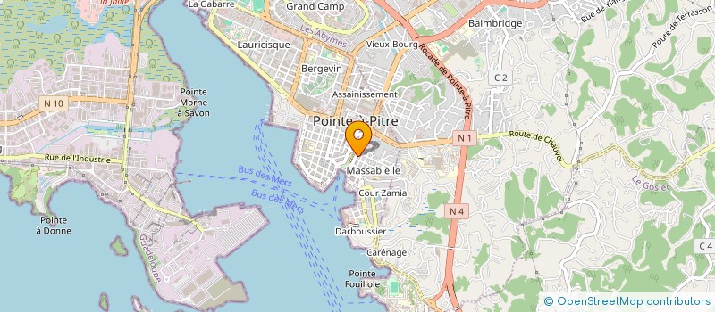 localisation de l'entreprise KARIBEAN MUSIC ART AND DANCE à POINTE-A-PITRE