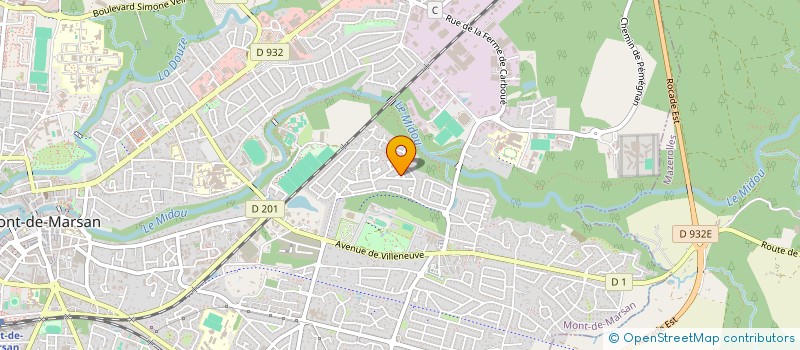 localisation de l'entreprise KARIBOU  MONT-DE-MARSAN