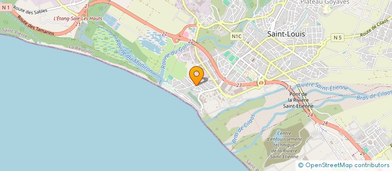 localisation de l'entreprise KARIBOU 974 AVENIR  SAINT-LOUIS