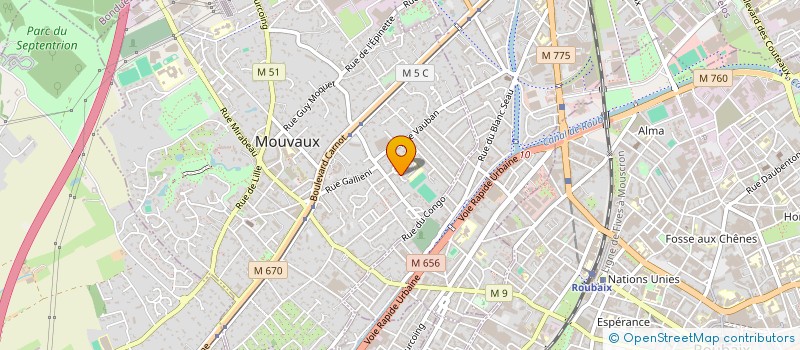 localisation de l'entreprise KARIBU  MOUVAUX