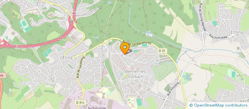 localisation de l'entreprise KARIM COIFF  BEHREN-LES-FORBACH