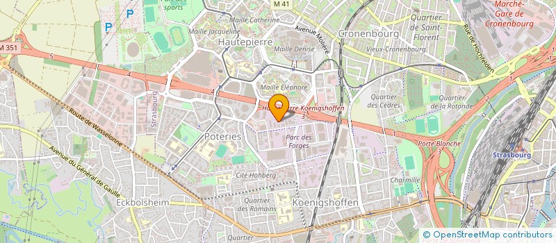 localisation de l'entreprise KARINCA à STRASBOURG