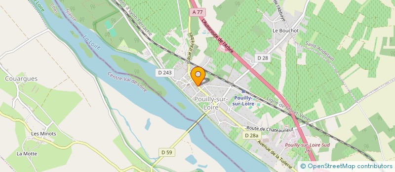 localisation de l'entreprise KARINE COIFF'  POUILLY-SUR-LOIRE