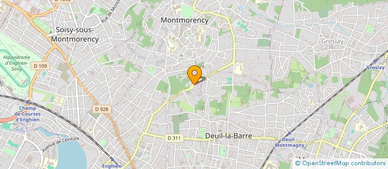 localisation de l'entreprise KARINE DE KERPOISSON-SUEUR, FRANCOIS-JEROME SUEUR, JEROME DHONT ET AMAURY DE KERPOISSON, NOTAIRES ASSOCIES D'UNE SOCIETE à MONTMORENCY