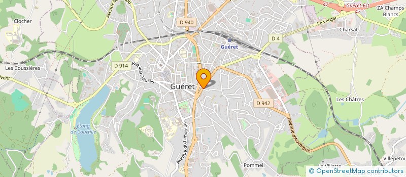 localisation de l'entreprise KARINE FASHION à GUERET
