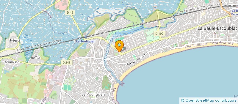 localisation de l'entreprise KARINE RAGUIN ET ARNAUD ZEMAN LMNP à LA BAULE-ESCOUBLAC