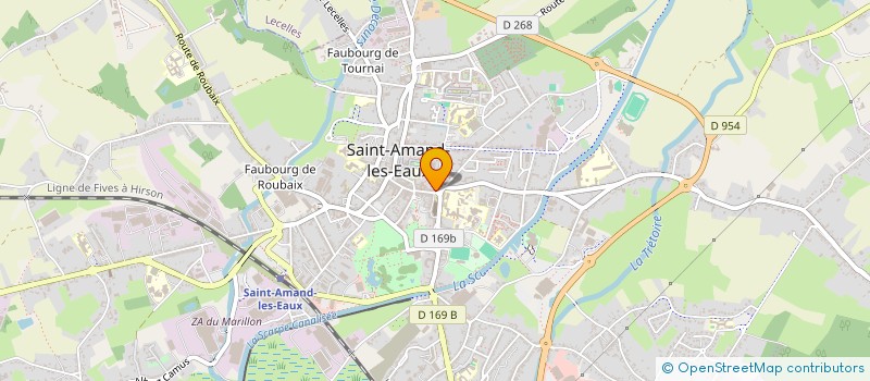 localisation de l'entreprise KARINE & REMY à ST AMAND-LES-EAUX