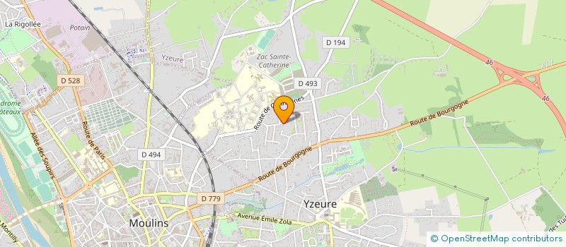 localisation de l'entreprise KARINE TRANSPORTS à YZEURE