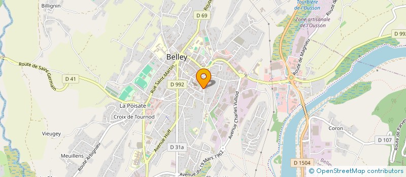 localisation de l'entreprise KARIO à BELLEY