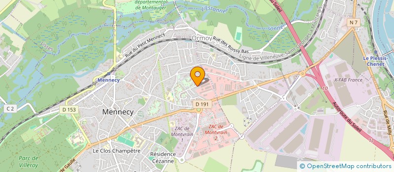 localisation de l'entreprise KARISKIN à MENNECY