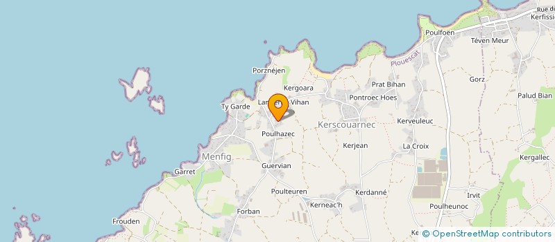 localisation de l'entreprise KARIVAL  PLOUESCAT