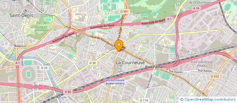 localisation de l'entreprise KARIZMA à LA COURNEUVE