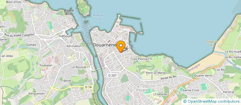 localisation de l'entreprise KARJAC  DOUARNENEZ