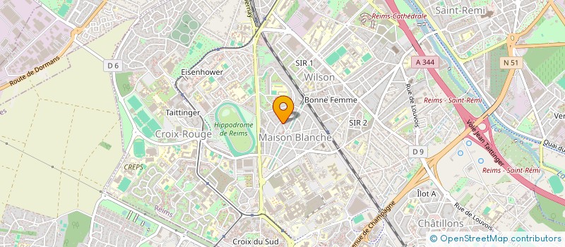 localisation de l'entreprise KARL M. PIANOS  REIMS