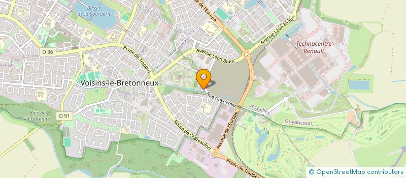 localisation de l'entreprise KARL STORZ INVEST FRANCE  GUYANCOURT