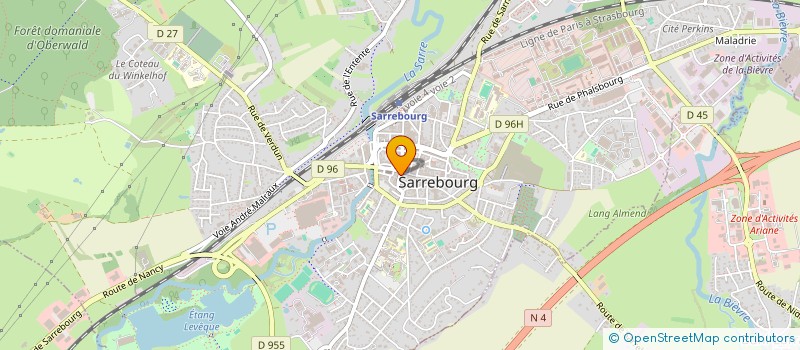 localisation de l'entreprise KARLESKIND TRAVAUX FORESTIERS à SARREBOURG