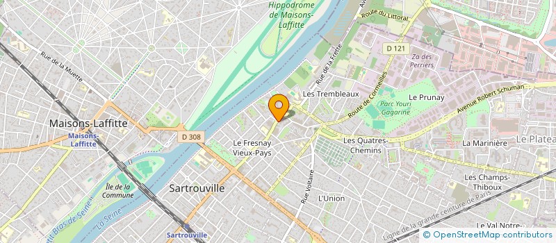 localisation de l'entreprise KARMA H à SARTROUVILLE