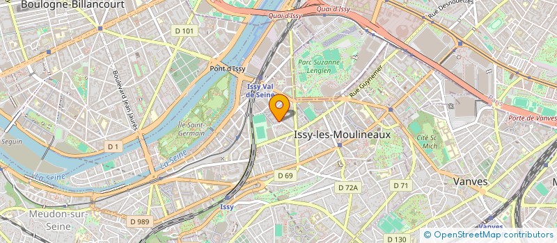 localisation de l'entreprise KARMA PROJECT à ISSY-LES-MOULINEAUX