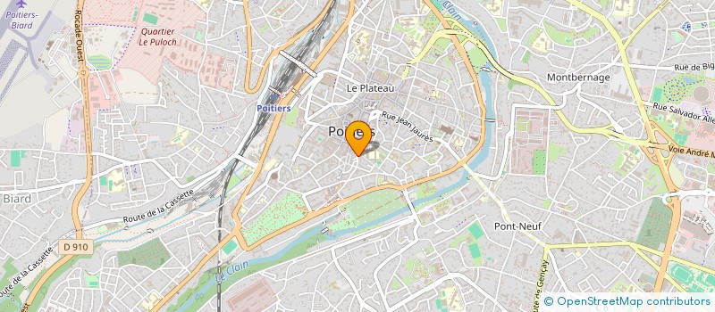 localisation de l'entreprise KARMA TEKSOUM TCHEULING - CENTRE D ETUDE ET DE MEDITATION DU BOUDDHISME TIBETAIN  POITIERS