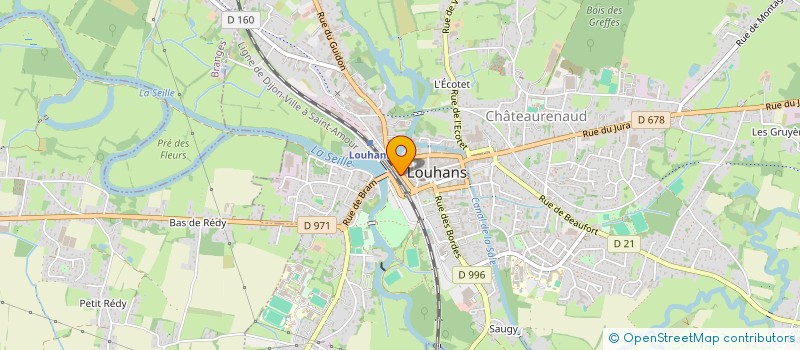 localisation de l'entreprise KARMA VOYAGES à LOUHANS
