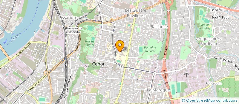 localisation de l'entreprise KARMAN  CENON