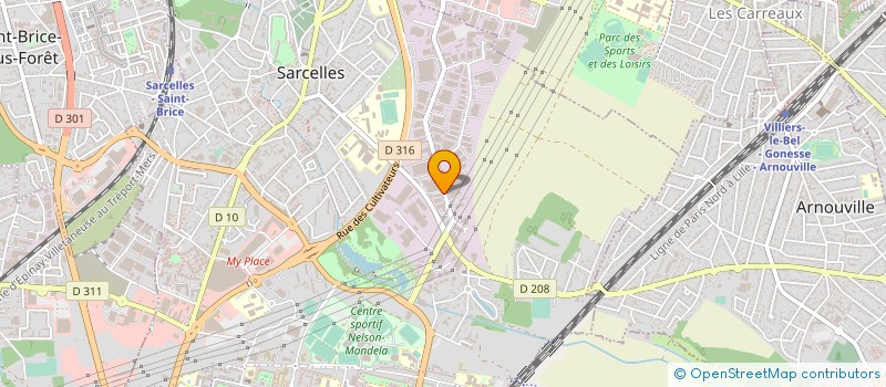localisation de l'entreprise KAROLIVE à SARCELLES