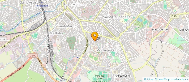 localisation de l'entreprise KARPAT  PERPIGNAN