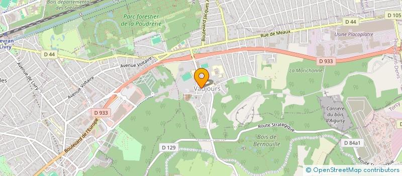 localisation de l'entreprise KARRY FROID  VAUJOURS