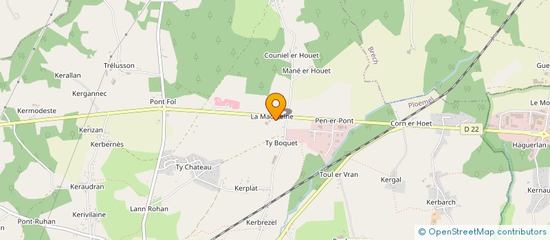localisation de l'entreprise KART 56 à PLOEMEL